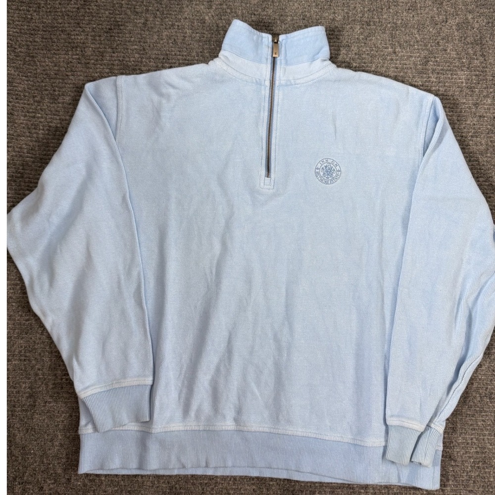 Gear For Sports Quarter Zip Pullover Large Light Blue Inn on Biltmore Estate